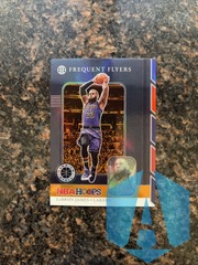 2019-20 Hoops Premium Stock LeBron James #15 Orange Frequent Flyers Los Angeles Lakers